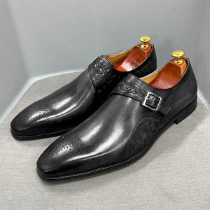 Men Genuine Slip On Business Shoes
