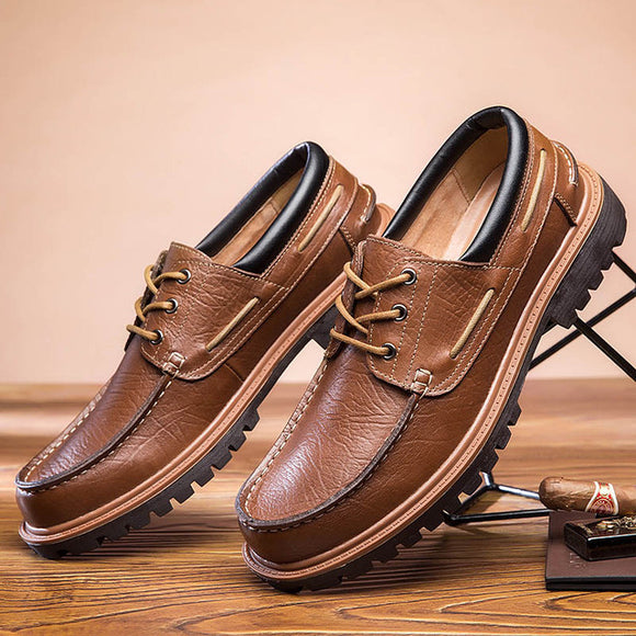 Men Retro Hand-Sewing Oxford Shoes