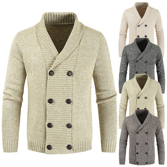 Men Bussiness Hooded Cardigan Sweaters