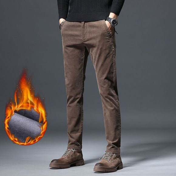 Men Thickened Plush Trousers