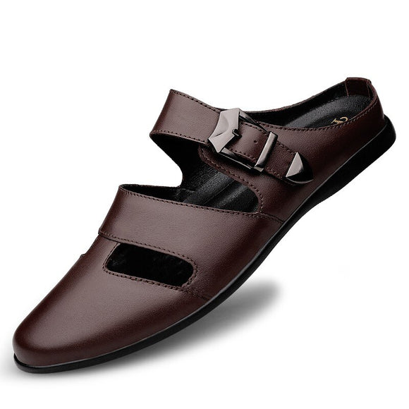 Men Breathable Leather Moccasins shoes