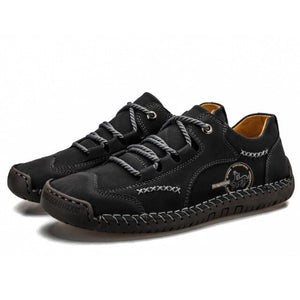 Men Leather Breathable Casual Shoes