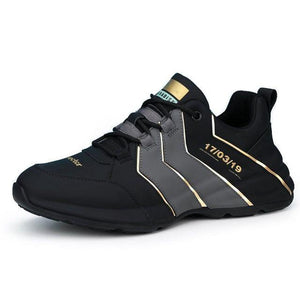Luxury Men's Leather Comfy Sneakers