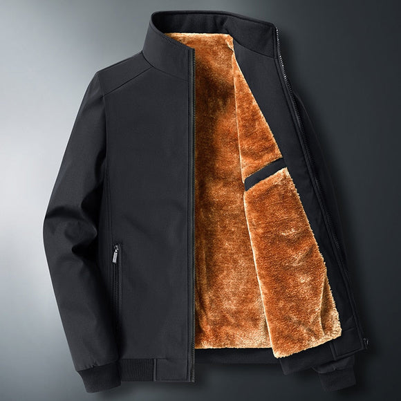 Men Casual Fleece Warm Jacket