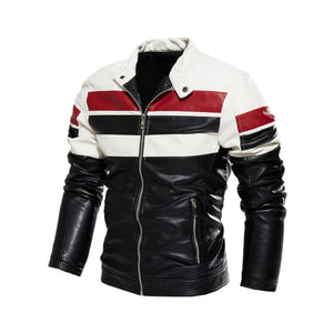 Men Fashion Leather Jacket  ( 💥Over $89+ ,Code SAVE10🛒)