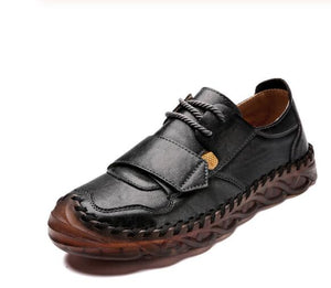 Men Casual Leather Loafers Breathable Shoes