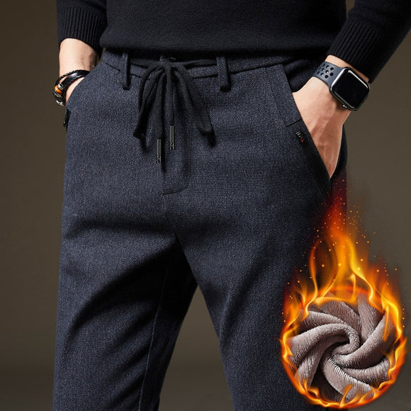 Men Fleece Classic Style Thick Cotton Straight Leg Pants ( 💥Over $89+ ,Code SAVE10🛒)