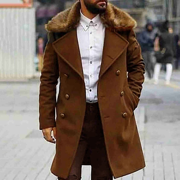 Men Double Breasted Wool & Blend Coats