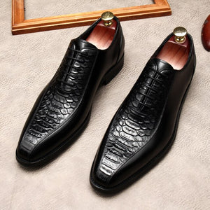 Men Genuine Leather Italian Classic Brogue Shoes