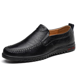Men Leisure Leather Soft Driving Shoes