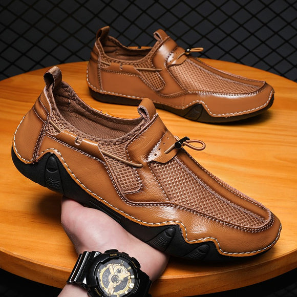 Men Casual Fashion Leather Driving Shoes
