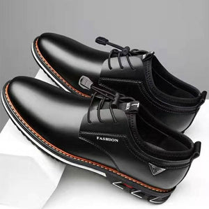 Men Oxford Leather Lace Up Loafers