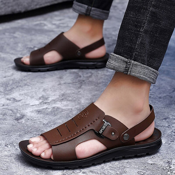 New Men Summer Leather Sandals( 💥Over $89+ ,Code SAVE10🛒)