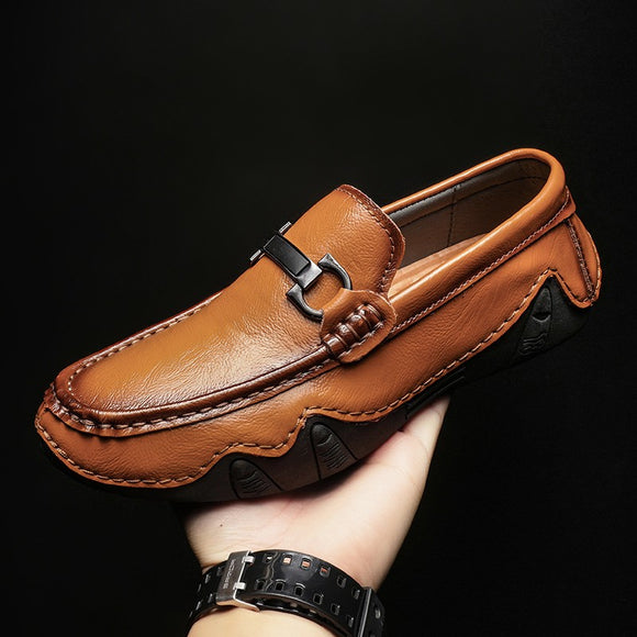 New Men Genuine Leather Loafers