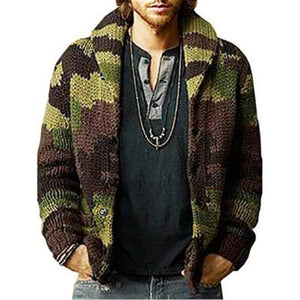 Men Casual Camouflage Printed Sweater  ( 💥Over $89+ ,Code SAVE10🛒)