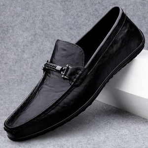 New Men's Leather Business Loafers