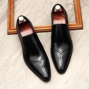 Men Genuine Leather Brogues Shoes