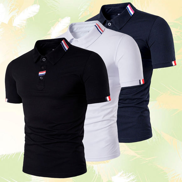 New Solid Color Mens Polo Shirts