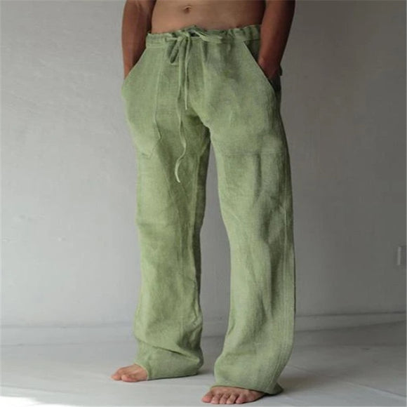Men Vintage Cotton Linen Pants
