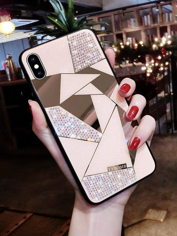 Luxury Creative Mirror Rhombus Phone Case for iPhone X XR XS MAX