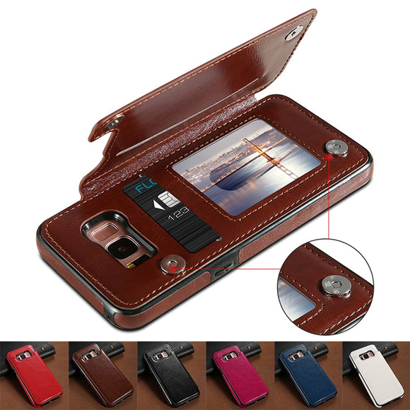 Luxury Shockproof Armor Leather Wallet Magnet Flip Case for Samsung Note 10 pro S10 plus S10 lite S10 Note 9 8 S9 S8 Plus