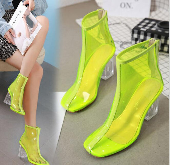 Sexy PVC Transparent Boots