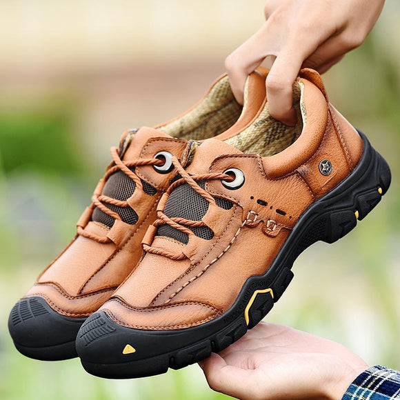 MenLeather Outdoor Hiking Shoes ( 💥Over $89+ ,Code SAVE10🛒)