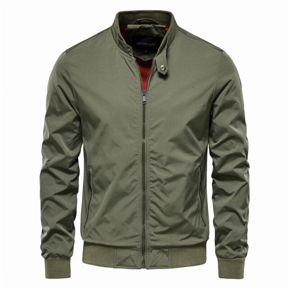 Men Solid Color Casual Stand Jackets ( 💥 $10 OFF OVER $89 🛒)