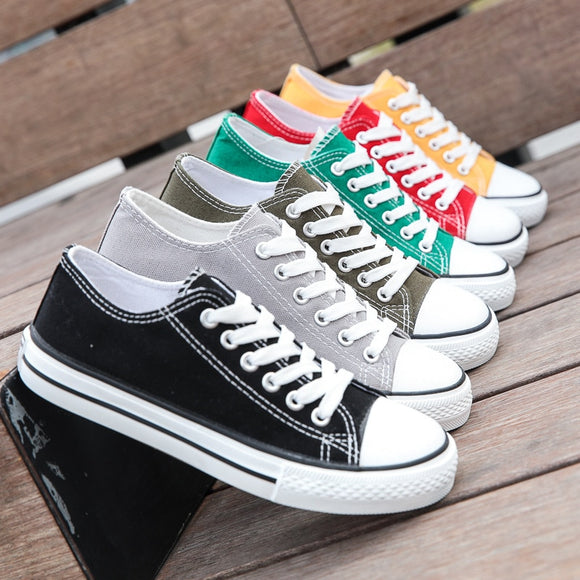 New Style Women Vulcanized Solid Sneakers
