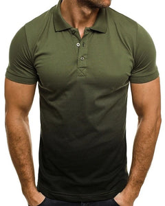 Men Business Gradient Color T-Shirt