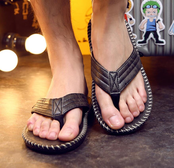 Men Flip Flops British Style Beach Sandals ( 💥Over $89+ ,Code SAVE10🛒)