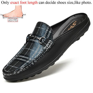 Men Leather Italian Style Slippers