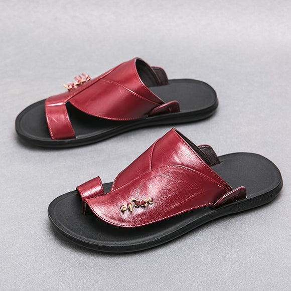 Summer Men Leather Casual Sandals