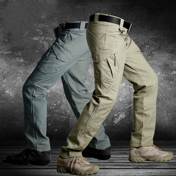 Men Military Multi-Pocket Commuter Trousers