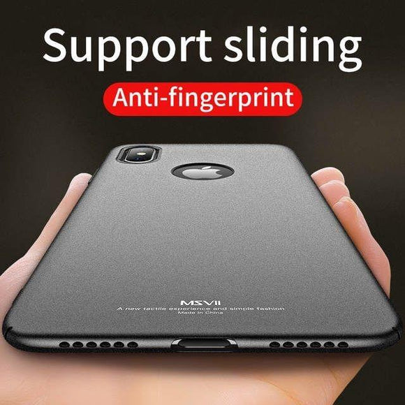 Luxury Ultra Thin Anti-fingerprint Shockproof Business Protect Case For IPhone X XS Max XR 6 6s 7 8-NEW