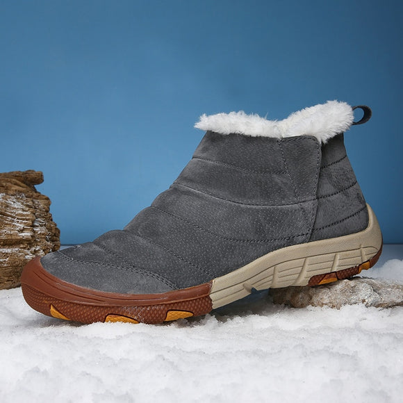 Winter Men Thick Fur Warm Ankle Boots