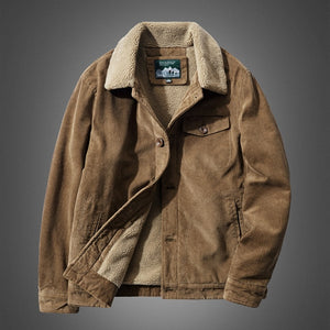 Men Warm Corduroy Jacket  ( 💥Over $89+ ,Code SAVE10🛒)
