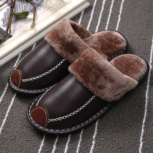 Men Non-Slip Warm Furry Slippers