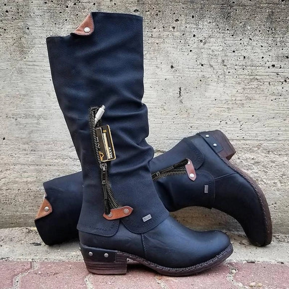 Women Western Punk Boots