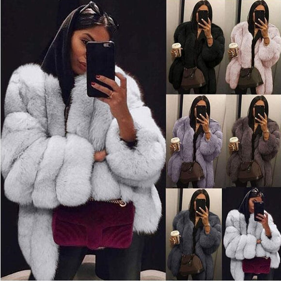 Women Winter Fake Fur Jacket