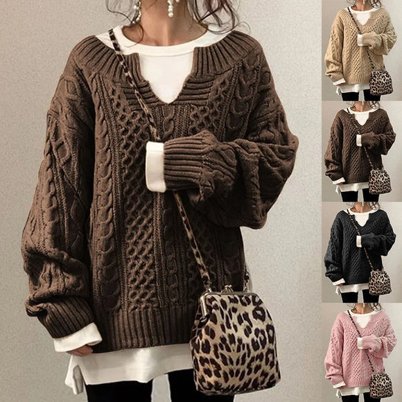 Women Knitted Pullover Sweater
