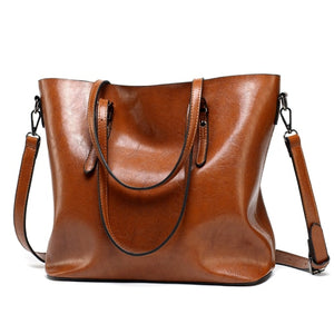 Women Leather Large Tote Bag