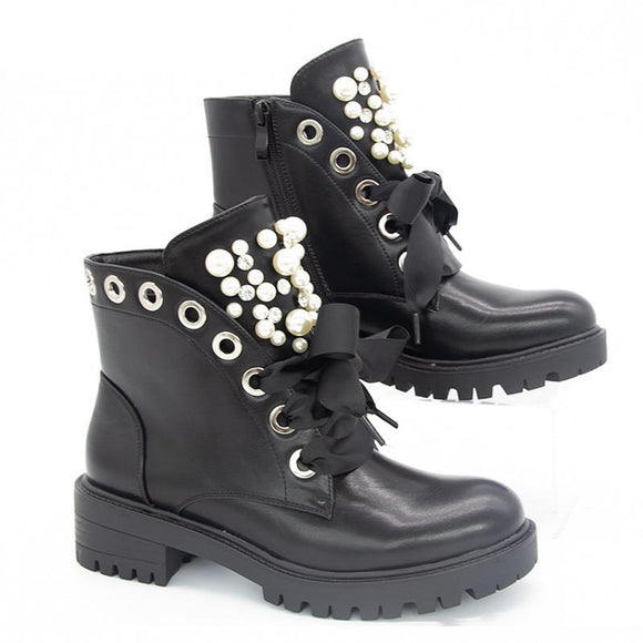Women Leather Ankle Boots