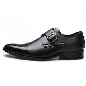 Men Business Formal Leather Pointed Toe Dress Shoes