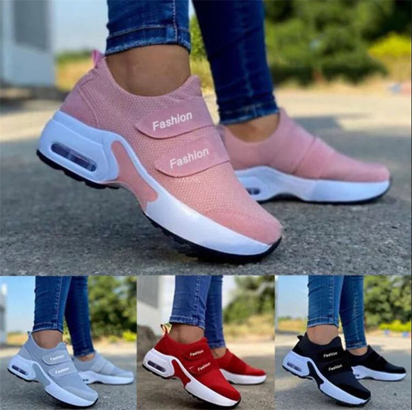 Women Velcro Wedge Sneakers