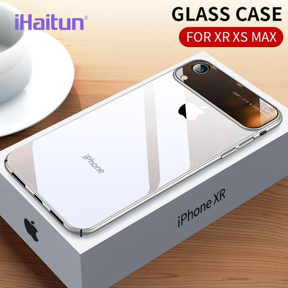 Luxury Lens Glass Ultra Thin Hard Side PC Transparent Case For iPhone X Xs Xr Xs Max(Buy one Get one 10% OFF)